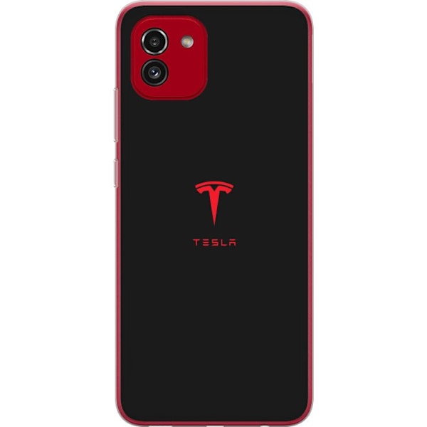 Samsung Galaxy A03 Läpinäkyvä kuori Tesla