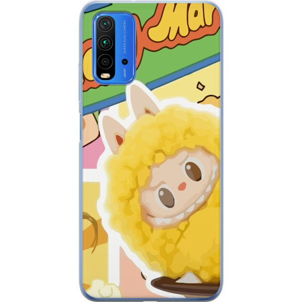 Xiaomi Redmi 9T Genomskinligt Skal Labubu Wacky Mart Pop Mart Serie Samlarfigur Söt Design Populärt Motiv Figurserie Kreativ Art Toy