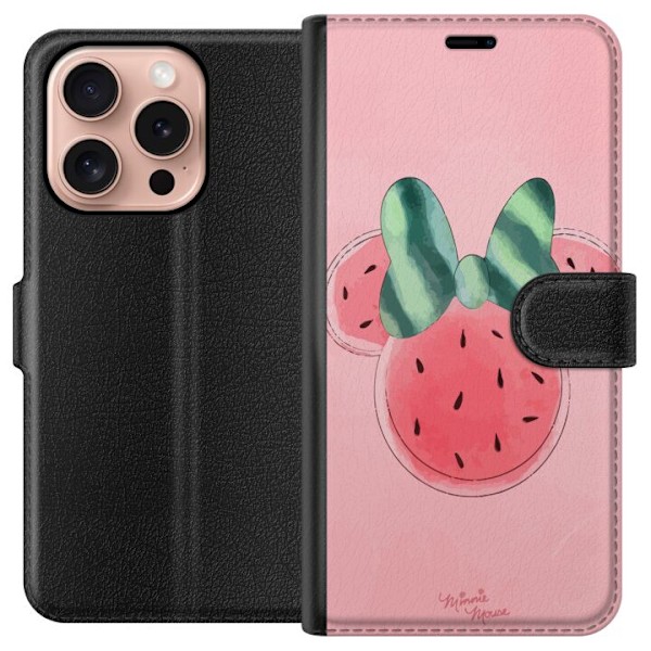 Apple iPhone 16 Pro Lompakkokotelo Minnie Mouse