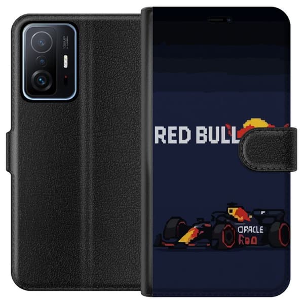 Kompatibel Tegnebogsetui til Xiaomi 11T Pixelracer i retrostil sort
