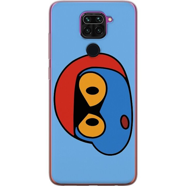 Xiaomi Redmi Note 9 Genomskinligt Skal Bold Bot Head