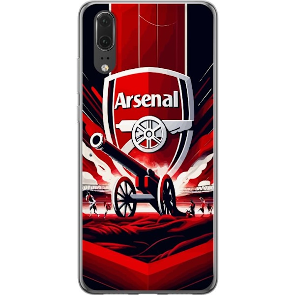 Huawei P20 Gjennomsiktig deksel Arsenal