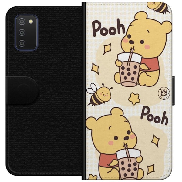 Samsung Galaxy A03s Plånboksfodral Nalle Pooh Style – klassiskt björnmotiv i ny tolkning