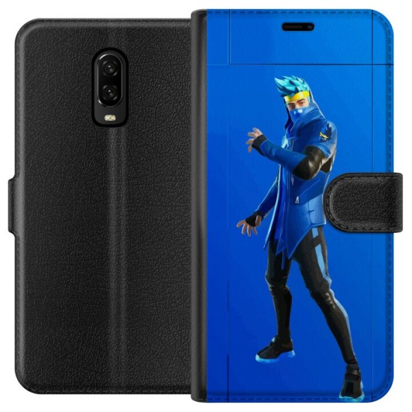 OnePlus 6T Lompakkokotelo Fortnite - Ninja Blue