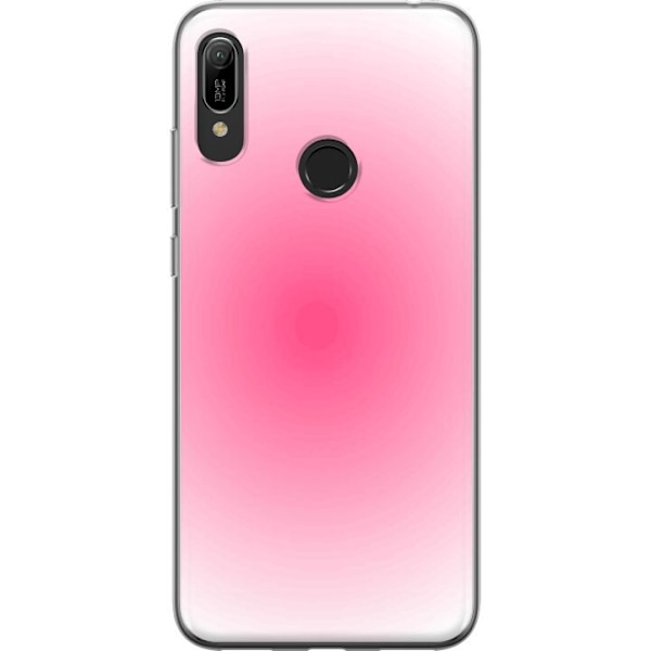 Huawei Y6 (2019) Läpinäkyvä kuori Pinkki Pilvi