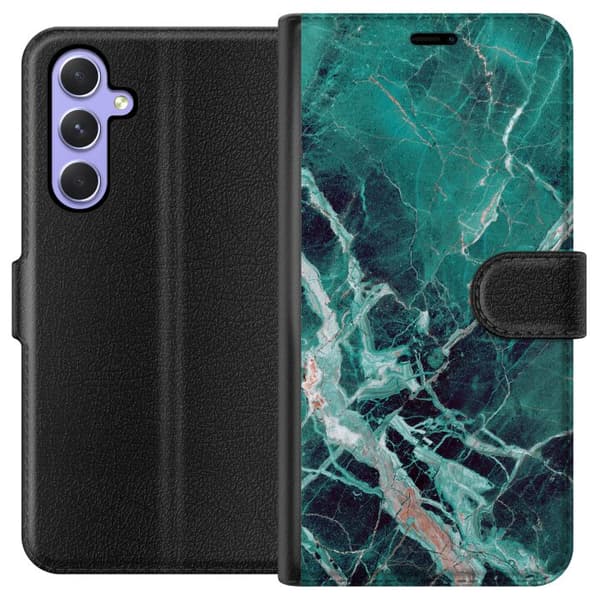 Kompatibelt Plånboksfodral till Samsung Galaxy A54 Marmor