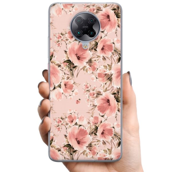 Xiaomi Poco F2 Pro TPU Matkapuhelimen kuori Kukkia
