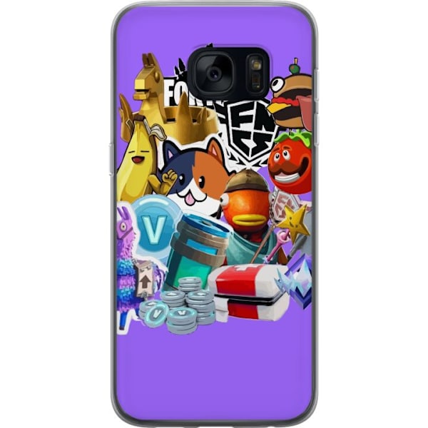 Samsung Galaxy S7 Gennemsigtig cover Fortnite