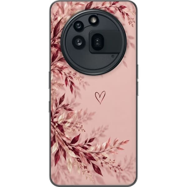 Kompatibelt Mobildeksel til Nothing Phone (3a) Pro Vinrøde blader rosa