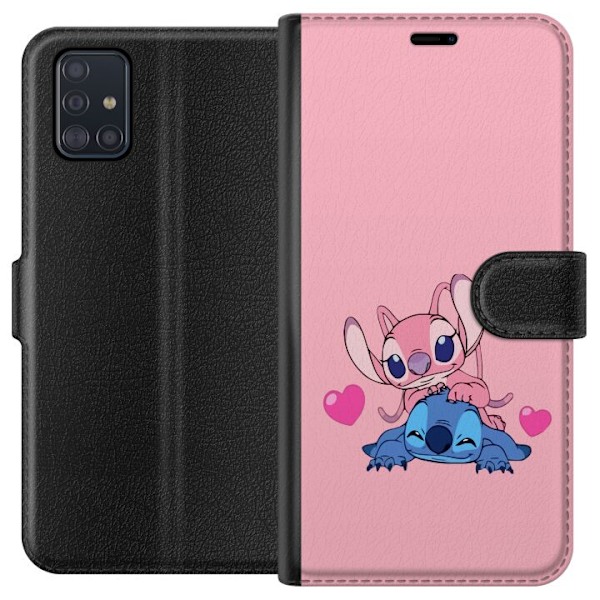Samsung Galaxy A51 Lompakkokotelo Ystävänpäivä Stitch