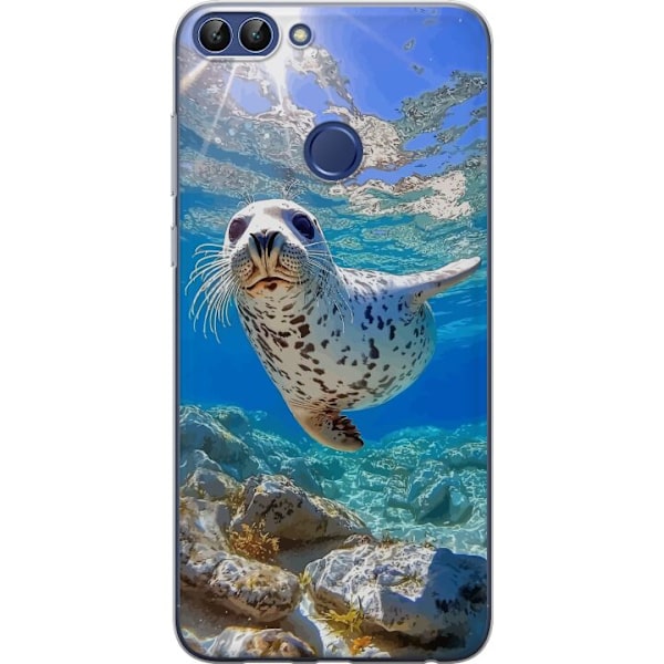 Huawei P smart Läpinäkyvä kuori Myynti Meri Uiminen Eläinaihe Luonto Vesimotiivi Sininen Suunnittelu Meriteema Suosittu Motiivi Villieläimet