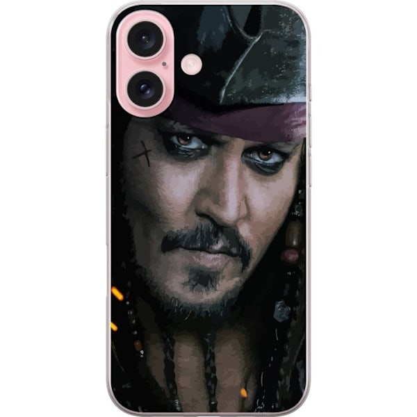 Apple iPhone 16 Läpinäkyvä kuori Jack Sparrow