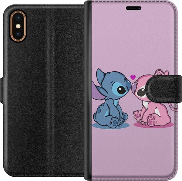 Kompatibel Tegnebogsetui til Apple iPhone XS Lilo og Stitch