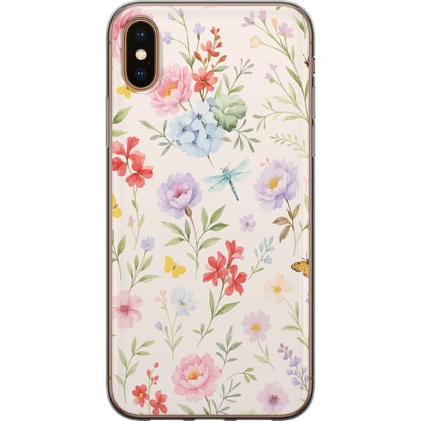 Kompatibelt Mobildeksel til Apple iPhone XS Blomster