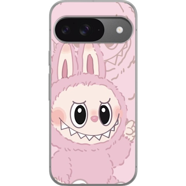Google Pixel 9 Pro Gennemsigtig cover Labubu Floral Freak