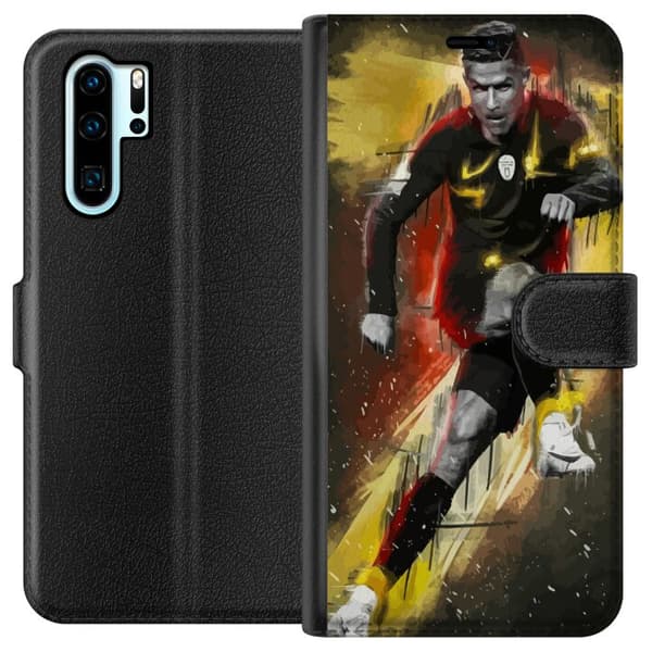 Kompatibel Tegnebogsetui til Huawei P30 Pro Cristiano Ronaldo