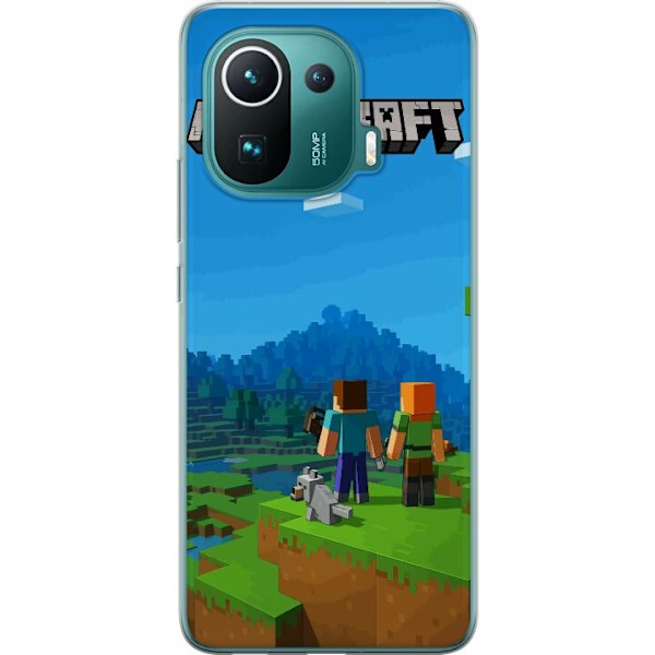 Xiaomi Mi 11 Pro Läpinäkyvä kuori Minecraft Key Art