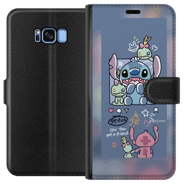 Kompatibelt Plånboksfodral till Samsung Galaxy S8 Stitch Vänner