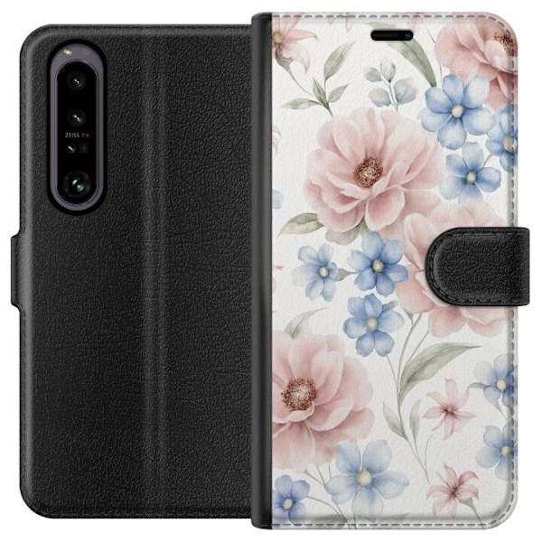 Sony Xperia 1 IV Plånboksfodral Romantiska blommor