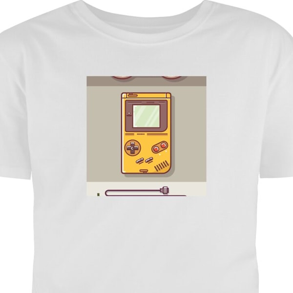 T-shirt för Vuxen | Klassisk Vuxen-T-shirt Nintendo Retro vit L