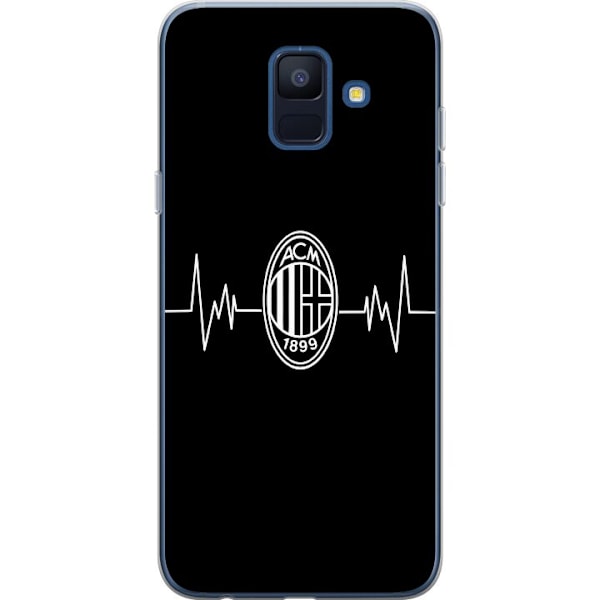 Samsung Galaxy A6 (2018) Gennemsigtig cover AC Milan