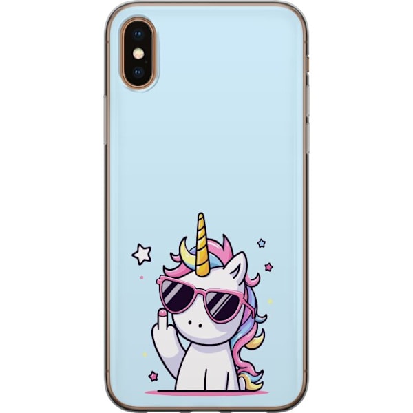 Apple iPhone X Genomskinligt Skal Unicorn