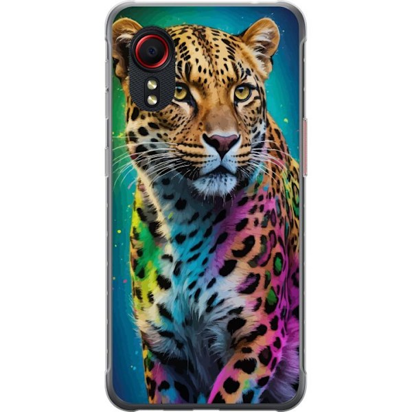 Samsung Galaxy Xcover 5 Gjennomsiktig deksel Leopard