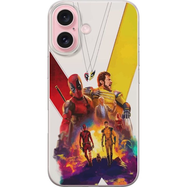 Kompatibelt Mobildeksel til Apple iPhone 16 Wolverine Deadpool