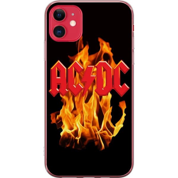 Kompatibelt Mobilskal till Apple iPhone 11 AC DC Eld Rock Band Musik