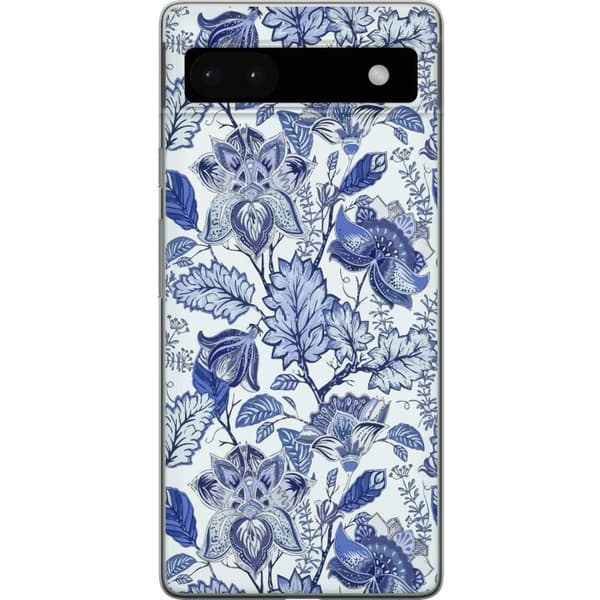 Kompatibelt Mobildeksel til Google Pixel 6a Blomster Blå...