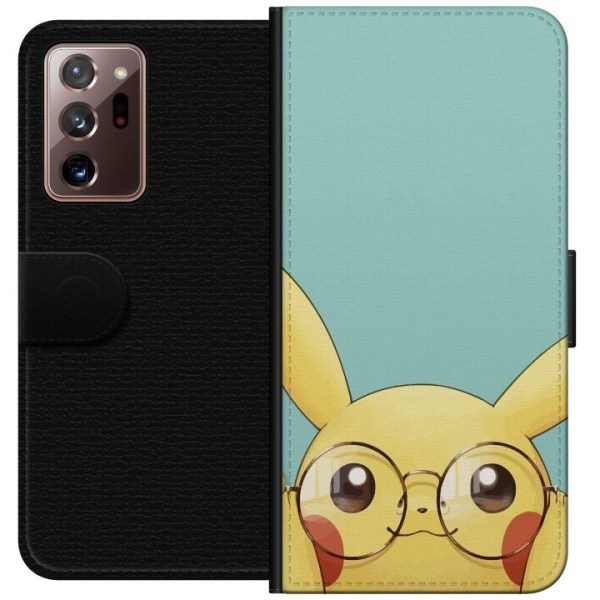 Samsung Galaxy Note20 Ultra Plånboksfodral Pikachu glasögon