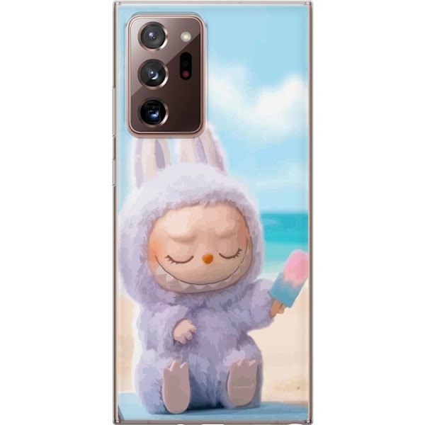 Samsung Galaxy Note20 Ultra Läpinäkyvä kuori Labubu Vaaleanpunainen Tunnelma