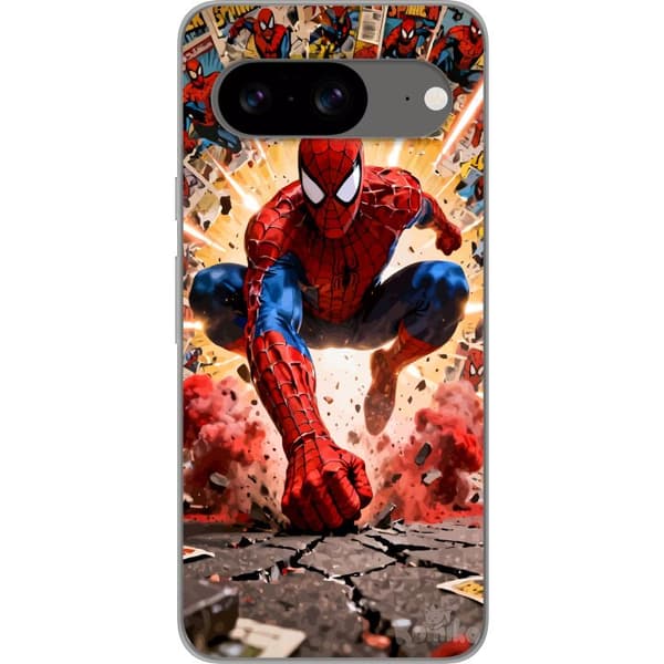 Kompatibel Mobilcover til Google Pixel 8 Spider Man action