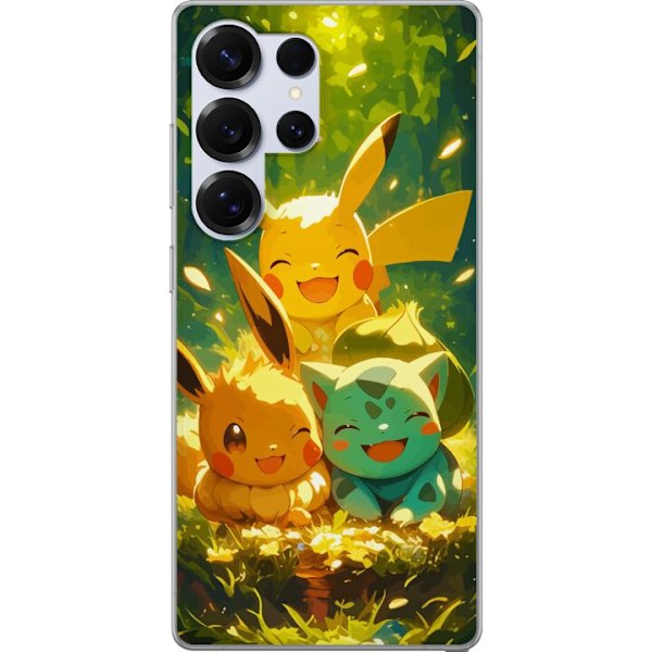 Samsung Galaxy S25 Ultra Genomskinligt Skal Pixelmonster spelstil – färgstark design för retroälskande gamers