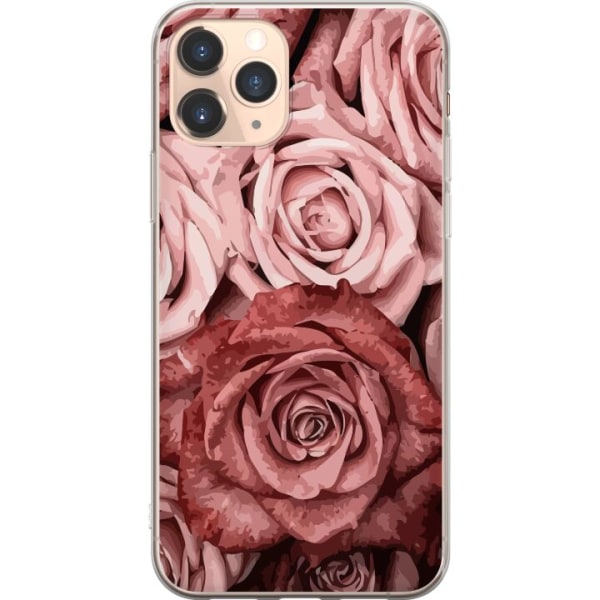Apple iPhone 11 Pro Läpinäkyvä kuori Ruusut