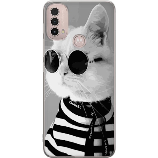 Motorola Moto E40 Skal / Mobilskal - Fancy Cat