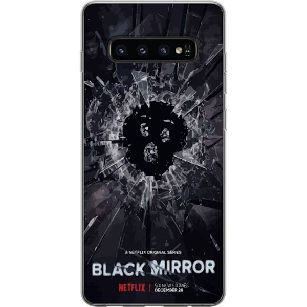 Samsung Galaxy S10 Läpinäkyvä kuori Black Mirror Sci-Fi Net