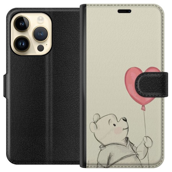 Apple iPhone 15 Pro Lompakkokotelo Nalle Puh