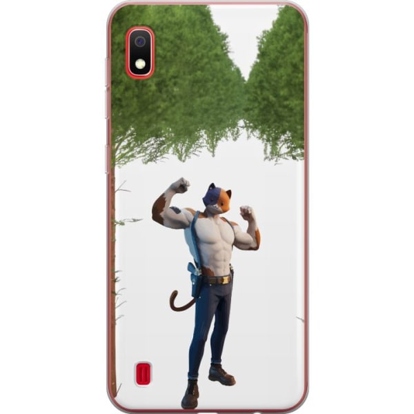 Samsung Galaxy A10 Gennemsigtig cover Fortnite - Meowscles