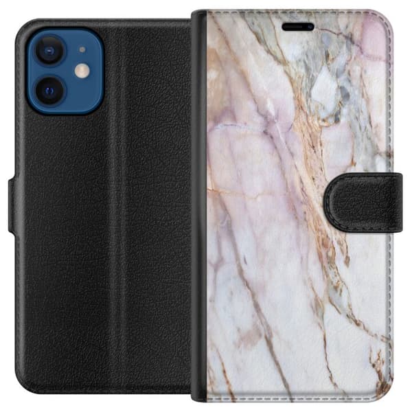 Kompatibelt Plånboksfodral till Apple iPhone 12 mini Marmor