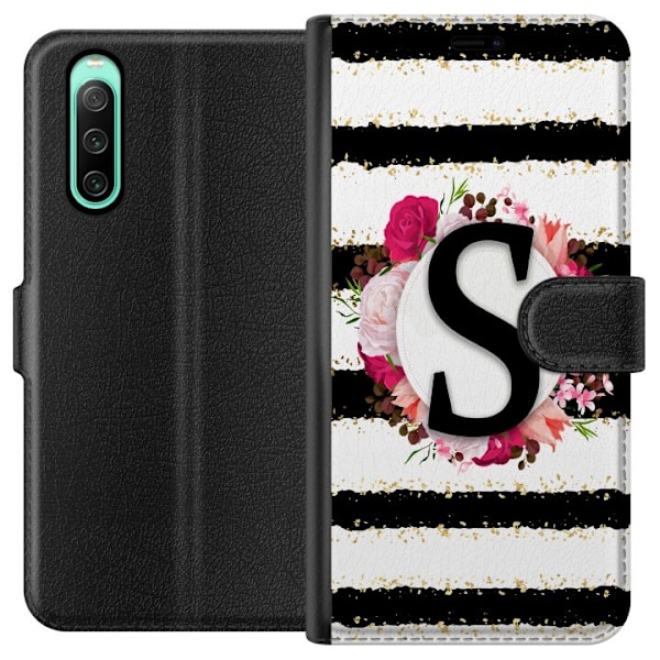 Sony Xperia 10 IV Lompakkokotelo Kirjain S