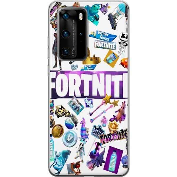 Huawei P40 Pro Läpinäkyvä kuori Fortnite