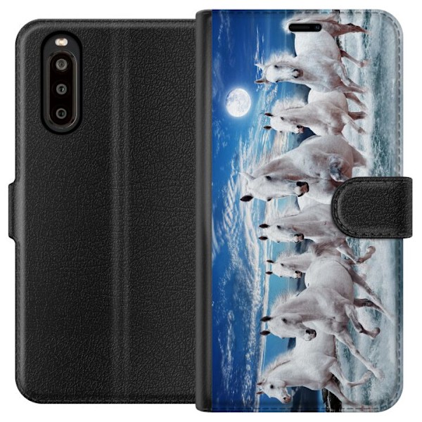 Sony Xperia 10 II Tegnebogsetui Måneheste