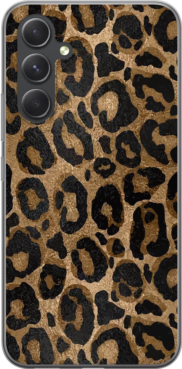 Kompatibelt Mobilskal till Samsung Galaxy S24+ Leopard Luxe