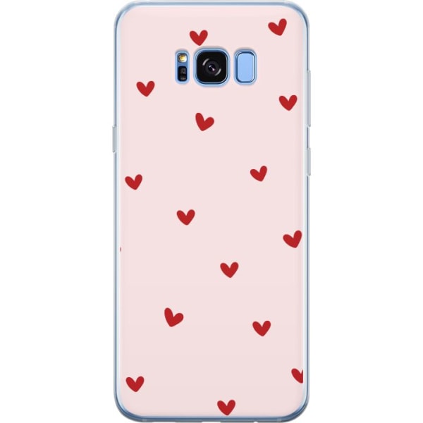 Samsung Galaxy S8+ Genomskinligt Skal Hjärtan