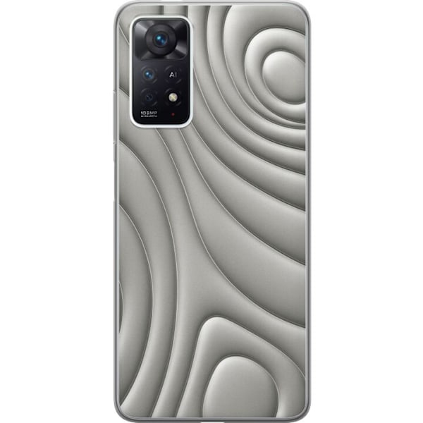 Xiaomi Redmi Note 11 Pro Läpinäkyvä kuori Hopea-aallot