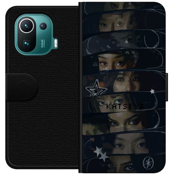 Kompatibel Tegnebogsetui til Xiaomi Mi 11 Pro KATSEYE sort