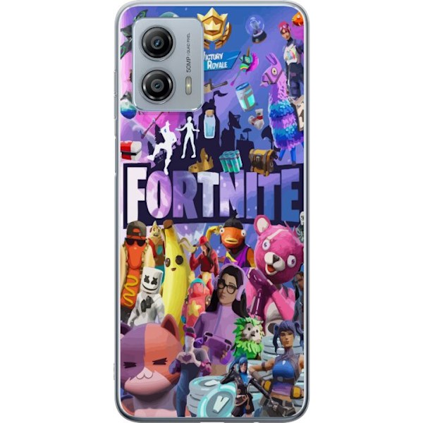 Motorola Moto G53 Läpinäkyvä kuori Fortnite Skins Emotes Ba
