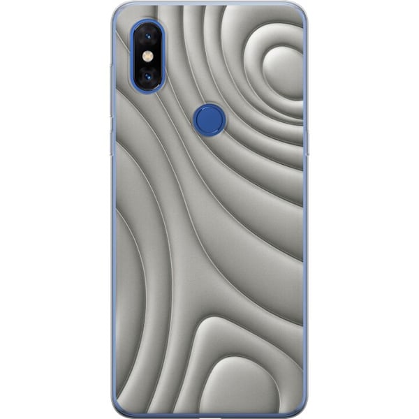 Xiaomi Mi Mix 3 Läpinäkyvä kuori Hopea-aallot