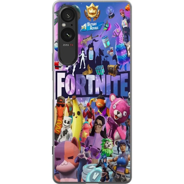 Sony Xperia 5 V Gjennomsiktig deksel Fortnite Skins Emotes Bat